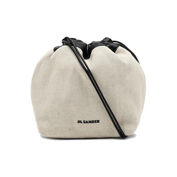 Jil Sander Minimalist Reversible Drawstring Bag Women Tote Bag White Black JSPT853407WTB73003N102