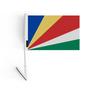 Drapeau Adhésif - Seychelles - 14 X 21 Cm - 10 Pièces - Polyester - Multicolore - Extérieur