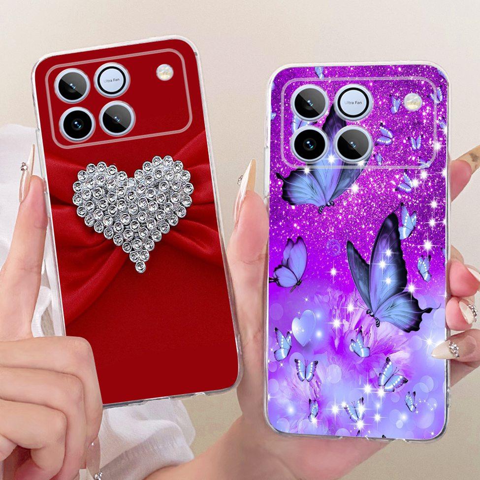 Clear Casing For Honor Win 5G AAP-AN00 Case For Honor Win 5G Cover Luxury Cute Cat Fashion Butterfly Cool Painted