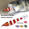 MUQZI Sports Accessory Durable Fake Bait with 2 Hooks Reusable Universal