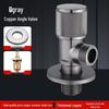 All-Copper Multi-Functional Triangle Angle Valve for Water Heaters, Bathrooms, Toilets - Cold/Hot Water Shut-Off Valve