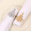 6Pcs Christmas Napkin Rings Xmas Tree Ornaments Christmas Home Kitchen Dinner Table Decoration New Year Party Supplies