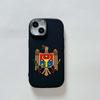 N21 Мягкая задняя крышка с национальным гербом Молдовы для iPhone 15 Pro Max Samsung A14 Xiaomi Poco F5 Redmi Huawei Honor Plated Frame Protector Case