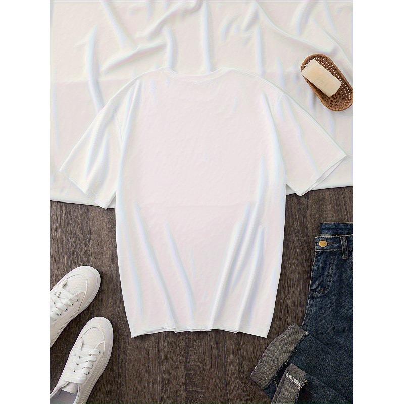 Women's Plus Size Butterfly Floral Print Casual T-Shirt - Short Sleeve Round Neck Relaxed Fit Top, Machine Washable All-Season Comfort Tee