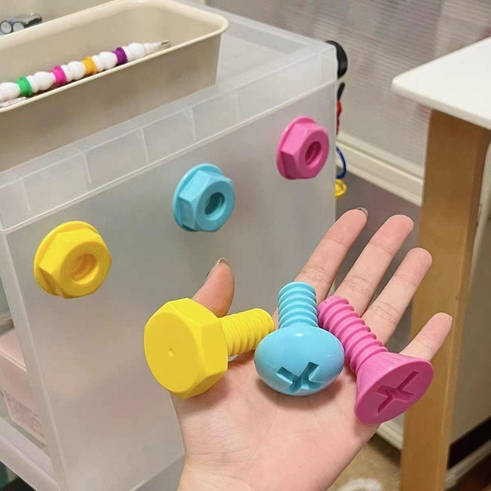 Candy Color Screw Hook Self-adhesive Decorative Hooks New Wall Hook