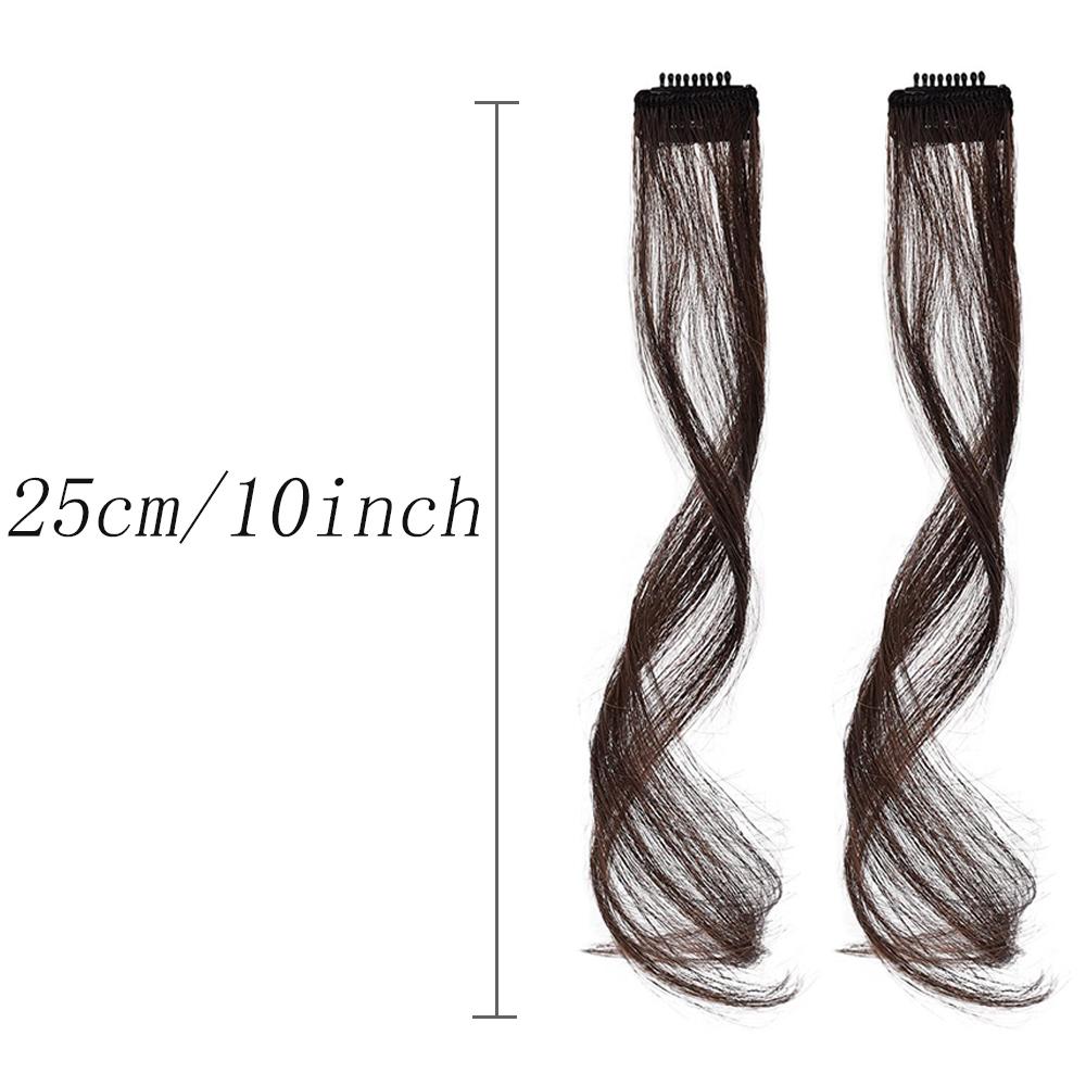 Bybrana Long Beard Fringes Black Brown Wear Natural Synthetic Fibre Wig