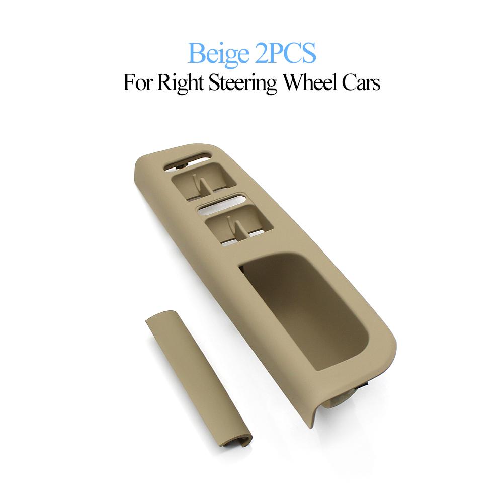 RHD Car Door Interior Window Switch Panel Trim Inside Door Pull Handle Replacement For VW Bora Golf 4 MK4 Jetta 1999-2004