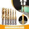 6 Метчики Дрель Шестигранный хвостовик Титановое покрытие Быстрорежущая сталь Сверло по дереву Метрическая резьба Отвертка Композитные метчики Ручной инструмент