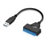 Адаптер-переходник SATA USB для дюймового кабеля SATA3, высокоскоростной кабель-переходник SATA 5 Гбит/с, совместимый с ОС, USB-переходник 2.5/3.5