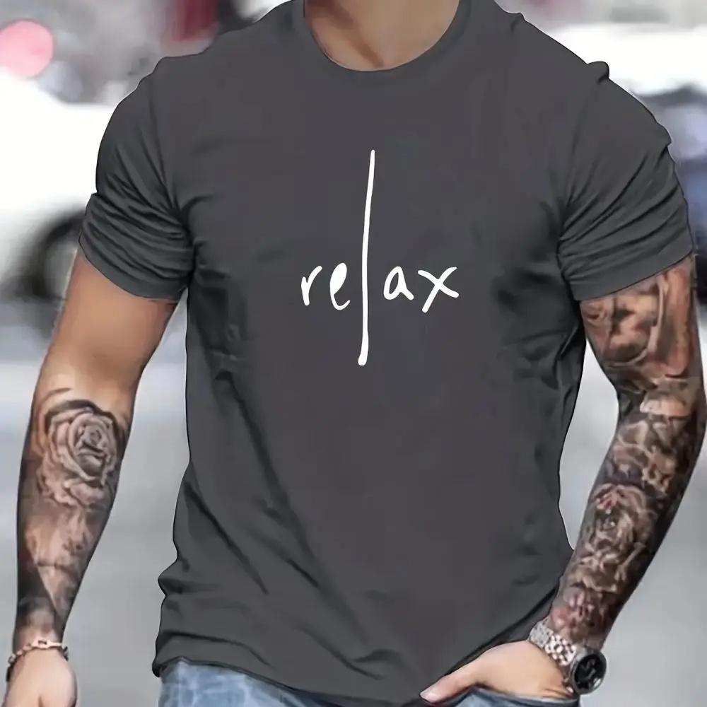 Men's Summer Casual T Shirts Relax Graphic T-shirts Oversized Short Sleeve Tops For Mens