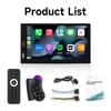 7-дюймовый автомобильный радиоприемник 1 Din MP5 Carplay Android Auto HD Autoradio Multimedia Player Car Stereo Bluetooth USB FM Universal NO 2Din