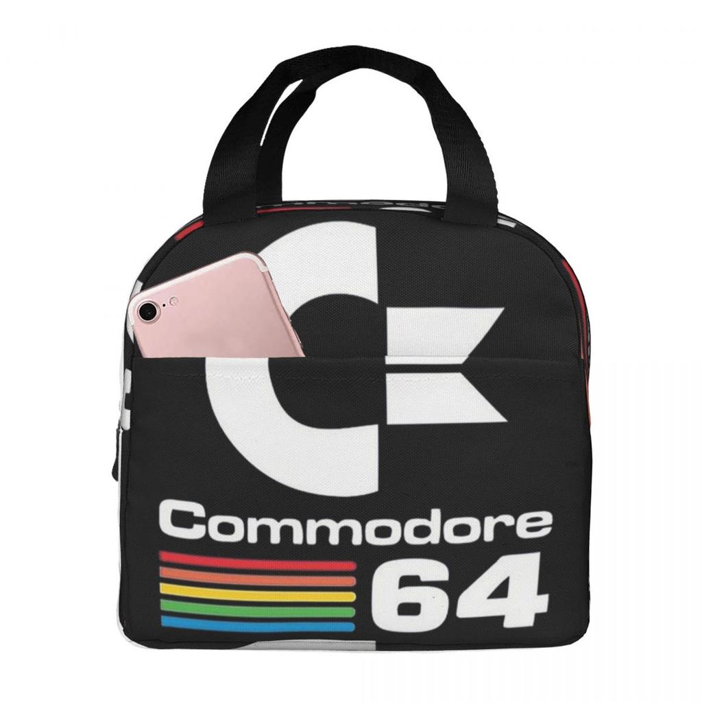 Commodore 64 Insulated Lunch Bag for Kids School Cooler Thermal Food Box Tote Portable Lunch Boxes Container