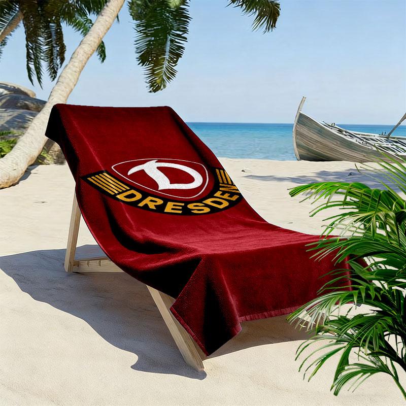 Dynamo Dresden Print Beach Towel, Large Soft Quick Dry Towel for Beach Camping Swimming