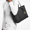 Michael Kors MK Jet Set Travel Однотонная Классическая Сумка-тоут с Монограммой Простая Сумка-тоут из Покрытого Холста Женская тоут Черная 35S0GTVT1V-BLACK