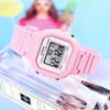 Square Colorful Girls Learning Kids Watch Elementary School Students New Semester Gift Children's Casual Watch