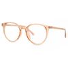 Full Rim Oval Transparent Peach Pink Smartbuy Collection Clydel G30039 C24 Fashion Unisex Eyeglasses
