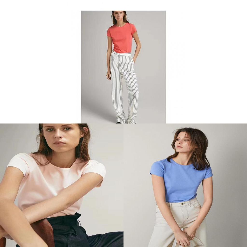 Cotton Short Sleeve T Shirt For Women Summer Casual Slim Fit Comfort Top