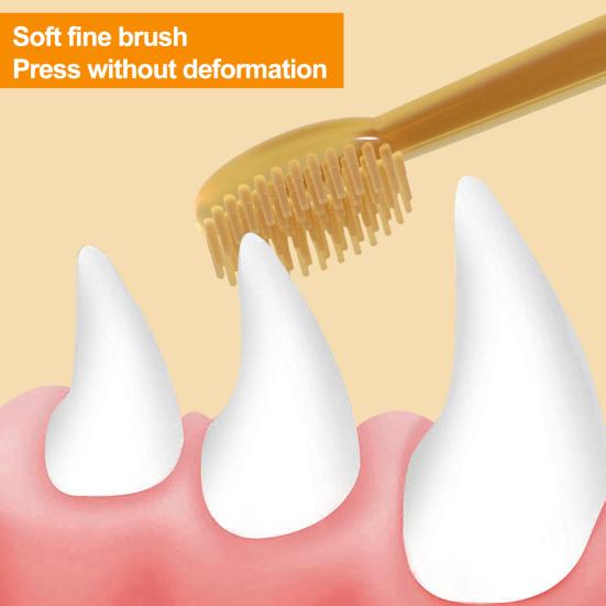 1 Set Pet Toothbrush Cats Dogs Teeth Cleaning Brush Soft Silicone Toothbrush