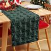 Glitter Christmas Tree Table Runner Nordic Holiday Decor for Dining Room Living Room Indoor Outdoor Table Cover