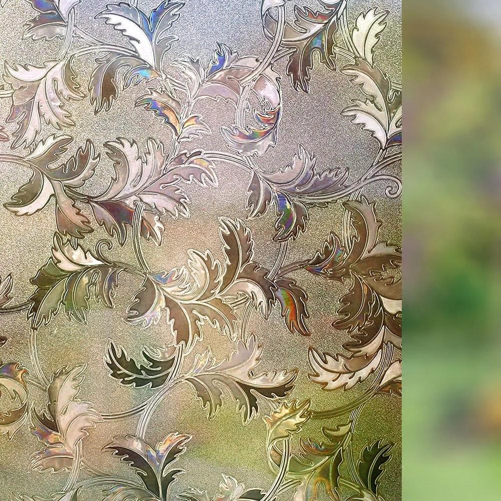 Конфиденциальная оконная пленка Rainbow Window Cling 3D Декоративное оконное виниловое витражное покрытие для окон Неклеящаяся пленка Sun UV