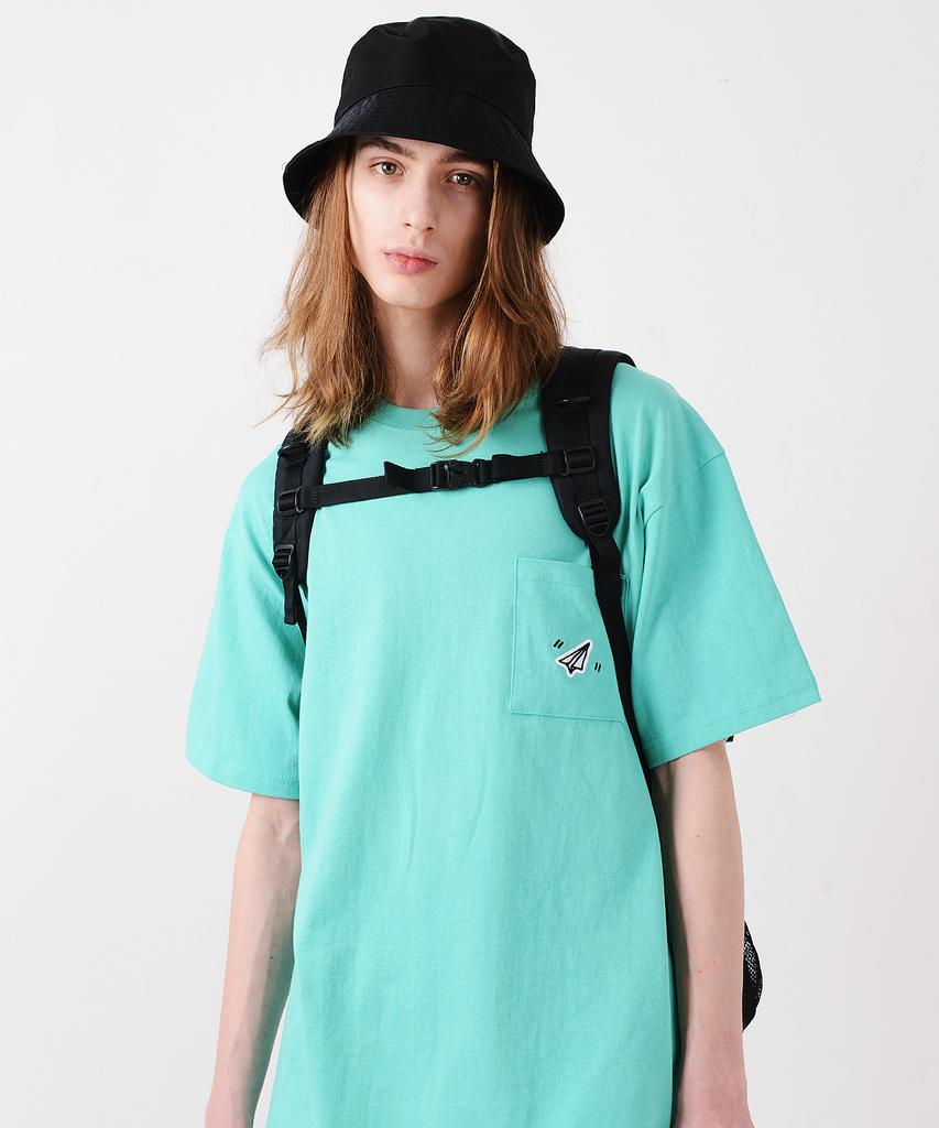 PEACE MAKER Paper Icon Pocket Tshirts (Mint)
