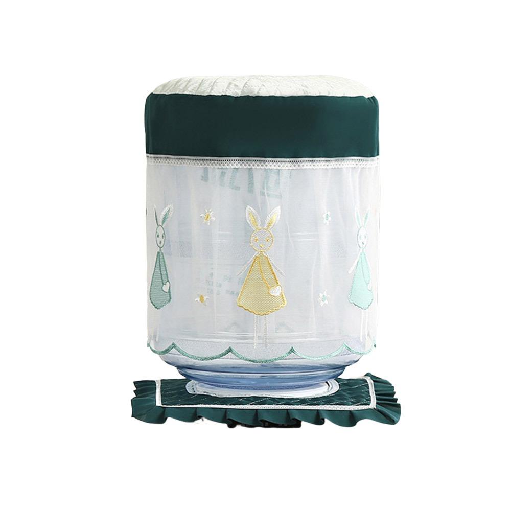 Durable Fabric Lace Mesh Water Dispenser Cover Upper Opening Dustproof Barrel Cover Reusable Water Dispenser Bucket Sleeve