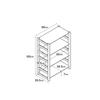 MUJI Pine Wood Unit Width 86 X Depth X Height Product 61182292 Shelf, Medium, 39.5 120cm, Number