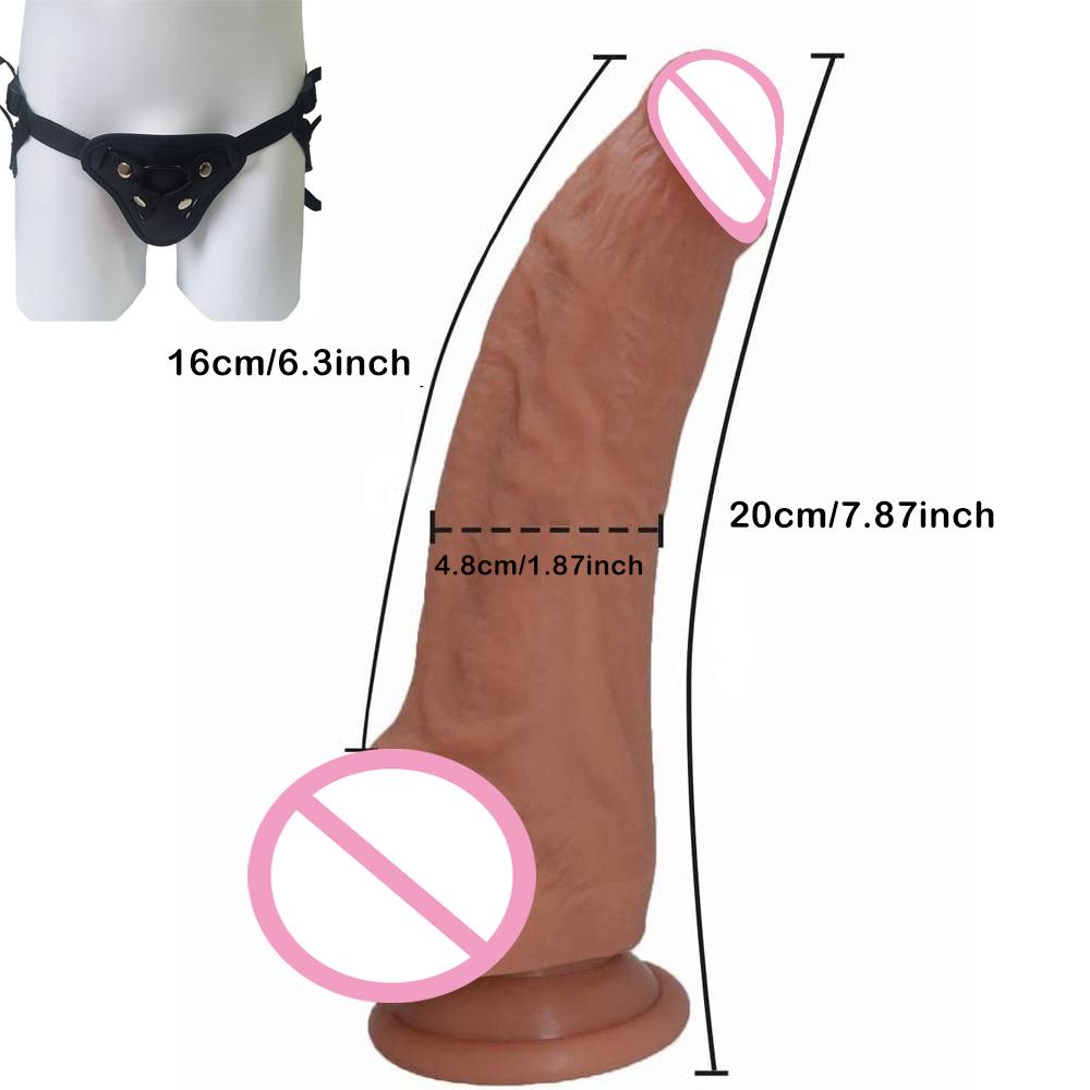 Огромный Толстый Реалистичный Дилдо Большой Пенис Двойное Проникновение Анальная Пробка Вагинальный Мастурбатор Искусственный Член Игрушка для Взрослого Секса для Женщин Sexuales