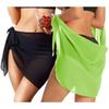 Short Sarongs Chiffon Swimsuit Wrap Sheer Short Skirt Soft Beach Short Cover  Women