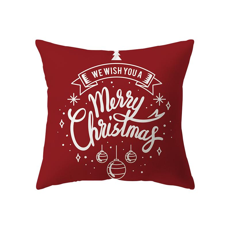 Рождественская елка, Рождественские украшения, наволочка с принтом, домашняя гостиная, украшение для дивана, полиэстеровая подушка, наволочка