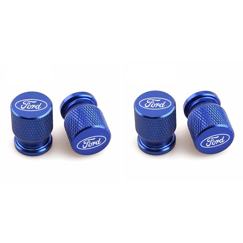 VEDB9 Car Tire Valve Caps Tyre Airtight Cover Dust For Ford B-Max cmax smax KA st line Galaxy Explorer Expedition Mondeo Accessories
