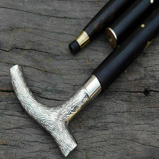 Антикварный стиль Викторианский Винтажный Дизайнерская Латунная Ручка Трость Деревянная Трость