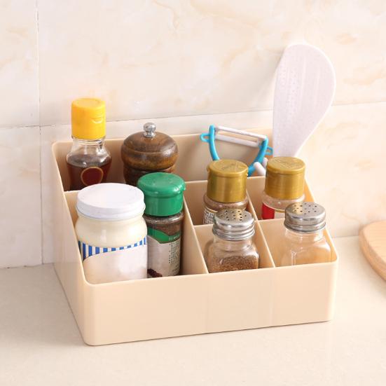 6 сеток косметический органайзер коробка настольный пластиковый контейнер для хранения мелочей