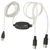 Plug and Play 16 Channels PC to Synthesizer 2 in 1 MIDI Cord Adapter  for Music Studio