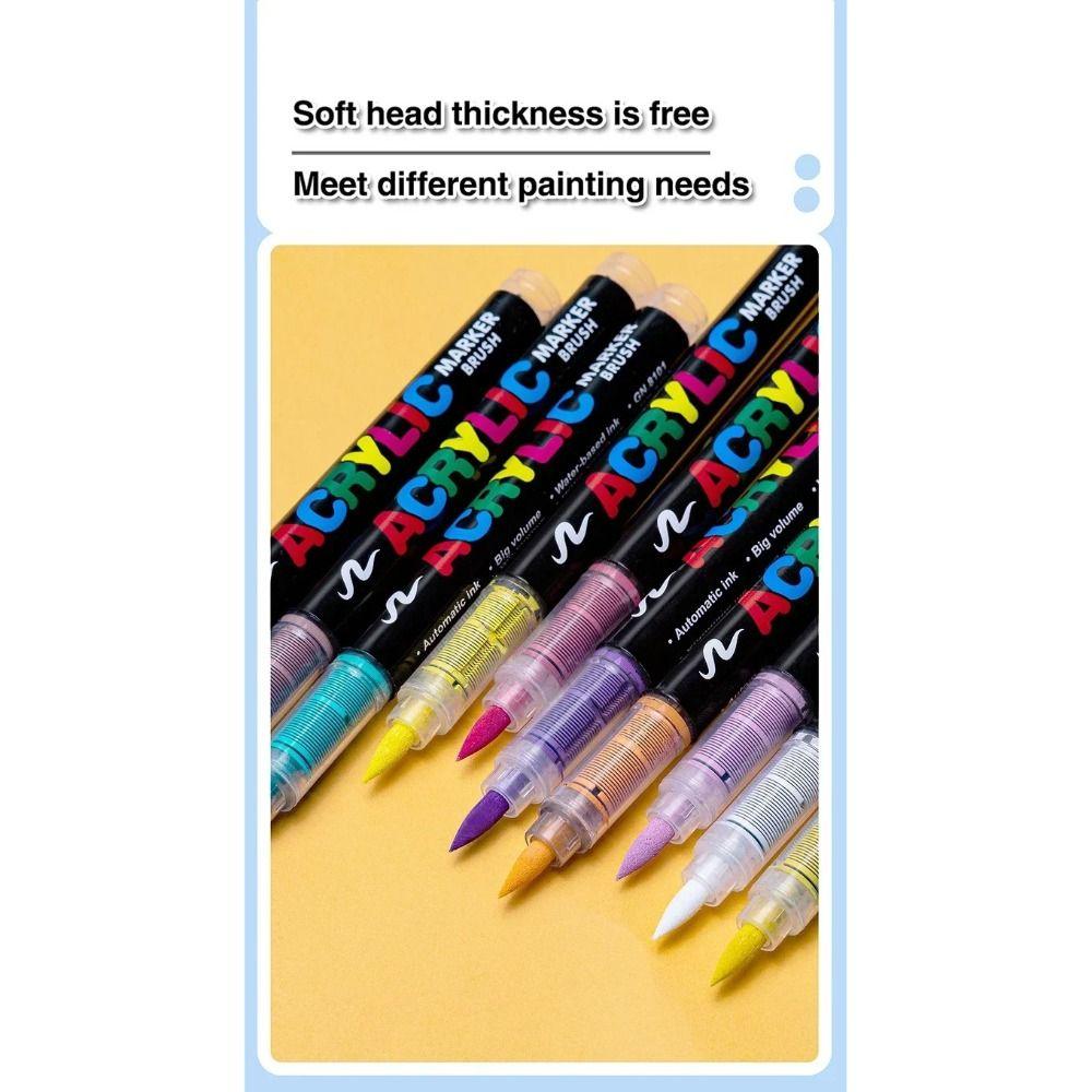 20/40PCS Soft Markers Pens Replacement Cores Nylon Art Stationery 2025 Art Supply for GuangNa