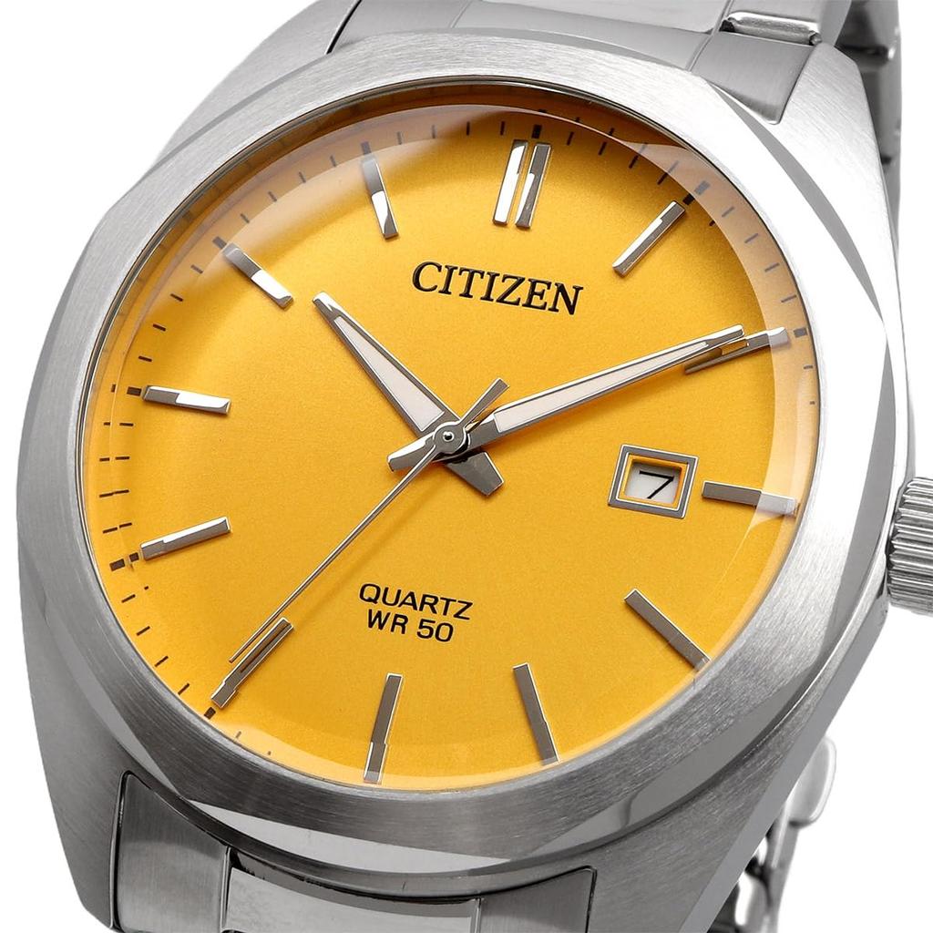 Citizen Часы Citizen Watch кварцевые из нержавеющей стали серебристого цвета BI5110-54Z мужские (желтый) [Элемент]