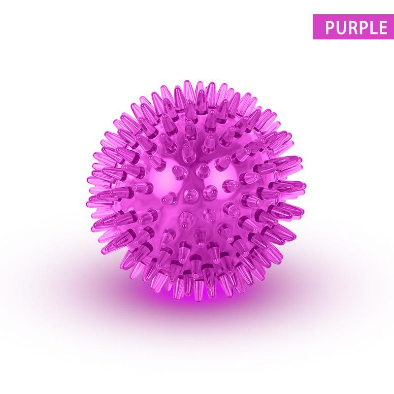 Interactive Squeaky TPR Bite-resistant Bouncy Balls Pet Toy Bright Colors Outdoor Training For Dog and Cat 1Pcs Soft Burr Teeth Cleaning  Handmade