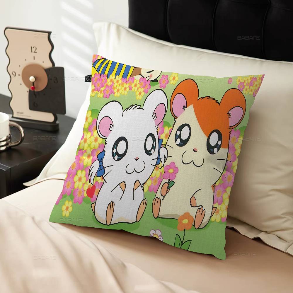 Cartoon Cute Hamtaro Lucky Dragon pillow cover sofa cushion cover home room decoration children gift