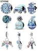 Шармы Plata Blue Ocean Beads Шарм с покрытием медью Подходит для шармов Медьоригинал Браслет Для изготовления ювелирных изделий DIY Шарм
