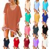 Women Trim Kaftan Chiffon Tassels Swimwear Beach Loose Bikini Cover Up