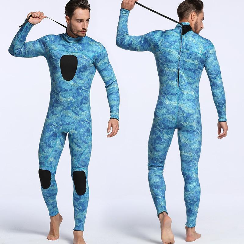 3mm Full Body Camo Wetsuit Diving Surfing Swimming Water Sports Warmth Protection Women Adult S-XXL