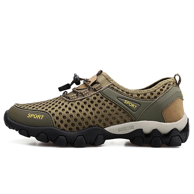 Мужская повседневная обувь, летняя уличная противоскользящая обувь с дышащей сеткой 38-45