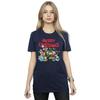 Disney Womens/Ladies Mickey And Friends Winter Wishes Cotton Boyfriend T-Shirt