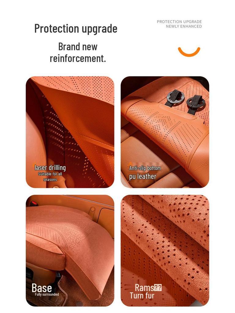 AITO M7 Car Seat Cushion, Universal All-Season Suede Saddle Pad for Six-Seater Vehicles