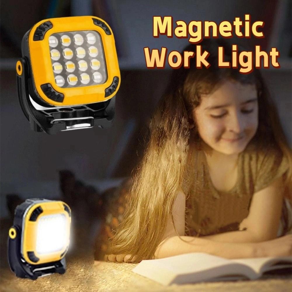Super Bright Camping Led Work Light Compact Portable Magnetic Work Light Waterproof Cordless Outdoor Emergency Lantern
