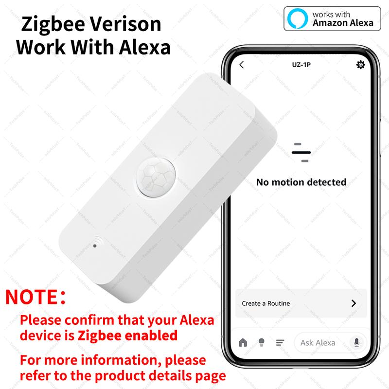 WiFi Zigbee Smart PIR Motion Sensor Workwith SmartLife
