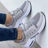 New Ladies Sneakers Lace Up Wedge Heel Vulcanized Shoes Thick Sole Air Cushion Casual Shoes Large Size 43 Women's Shoes