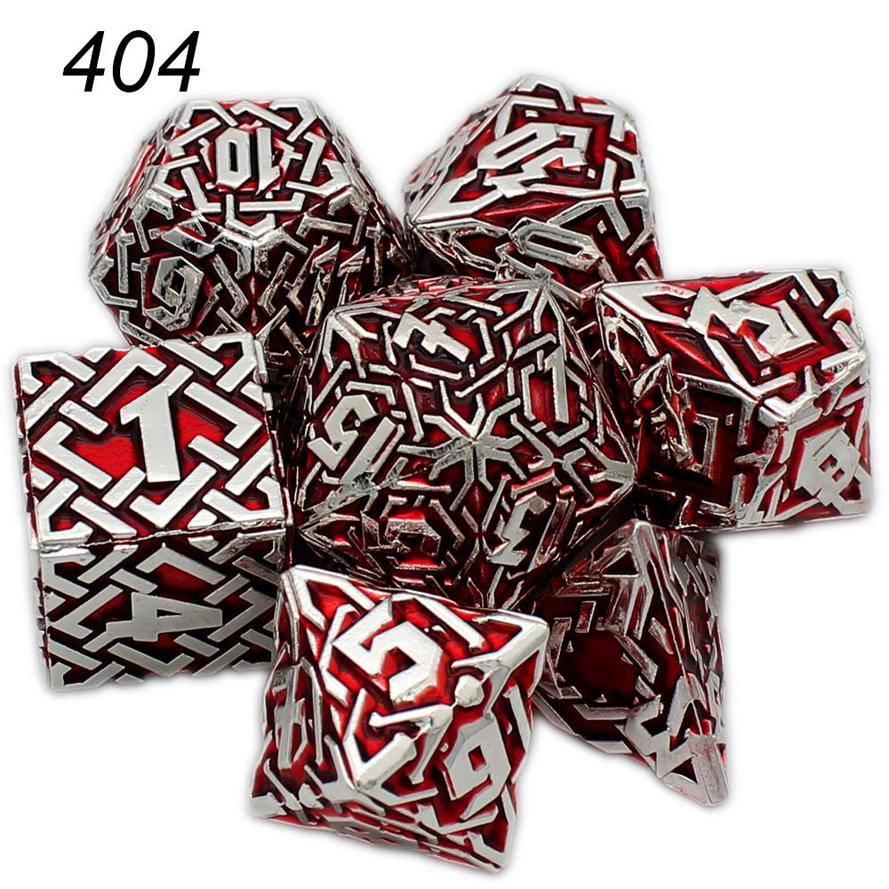 Solid Polyhedral Dice for Role Playing Game, Metal Dice, D & D, DND, Rpg, Rol, Pathfinder Board Game, New Style, 7Pcs, 2023