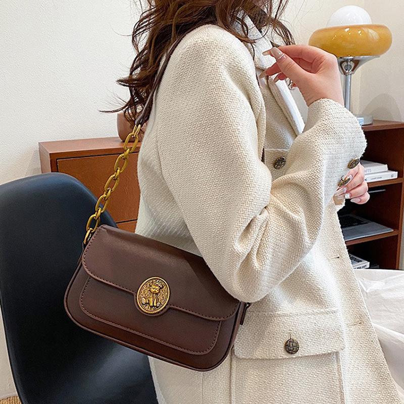 2024 Новая маленькая нишевая сумка под мышками, простая и модная сумка-багет, высококачественная ретро-сумка через плечо на одно плечо