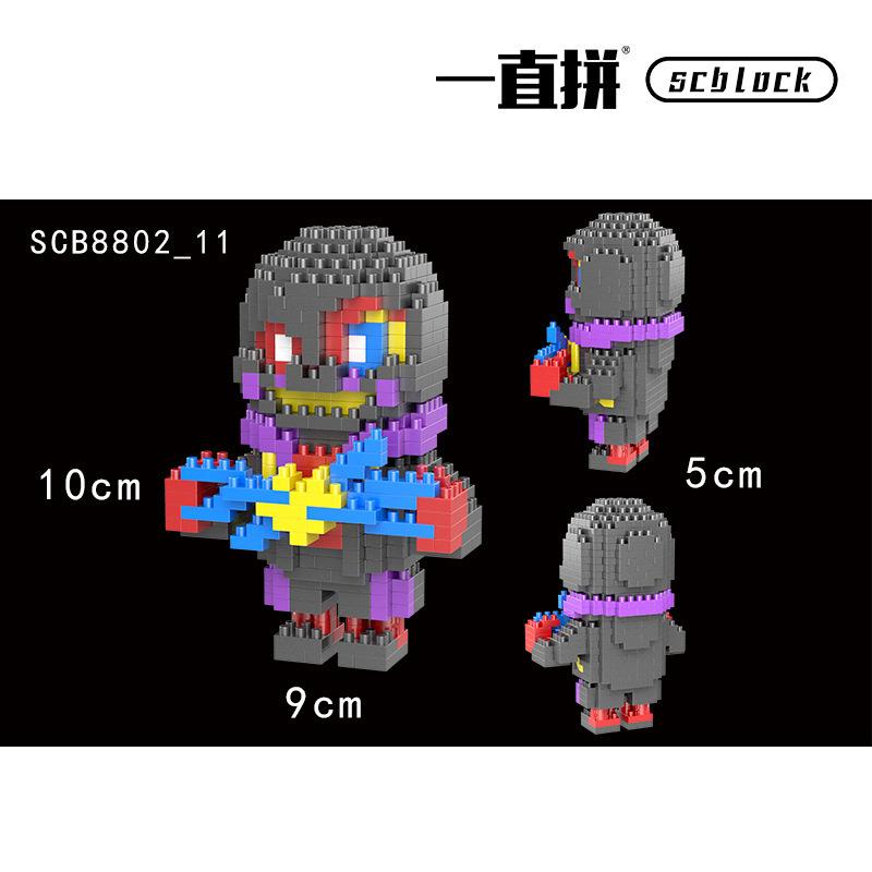 Микро строительные блоки Undertale Ториэль Санс Алмазная собранная игровая модель Монстр Мини Кирпич Фигурка Зомби Детские игрушки в подарок